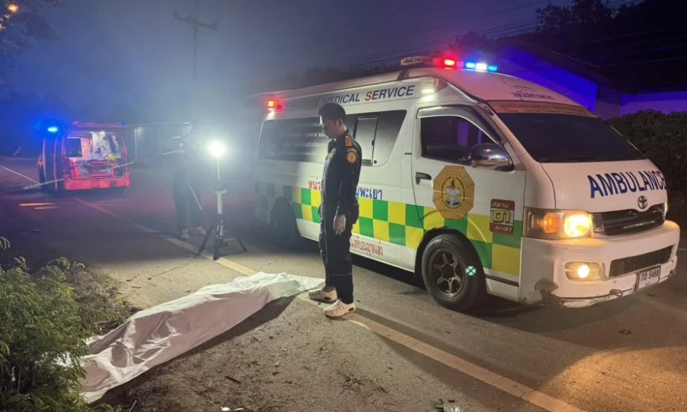 Police Officer Killed, Drunk Driver, Phayao